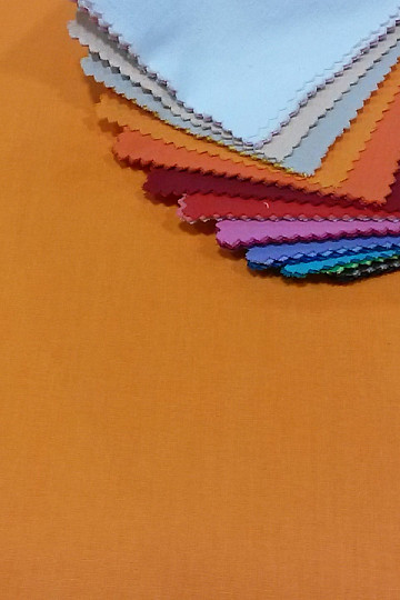 Cotton fabric UNI orange spring