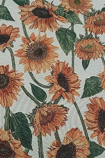 Tapestry tablecloth and SUNFLOWER scarf