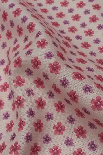 Decorative fabric FLOWERS CLARA pink