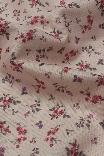 Decorative fabric FLOWERS LENNY pink