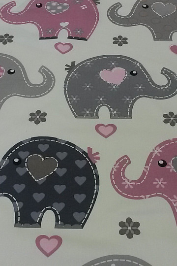 Children decorative fabric ELEPHANTS II