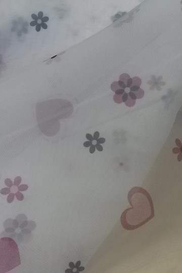 Voile curtain HEART II