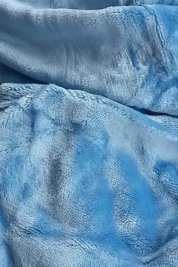 Cot microflannel sheet blue dark