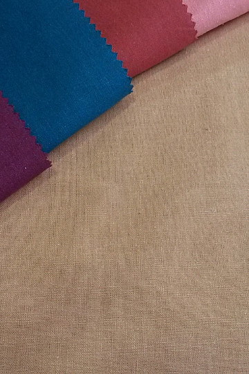 Cotton fabric UNI CAMEL 1065