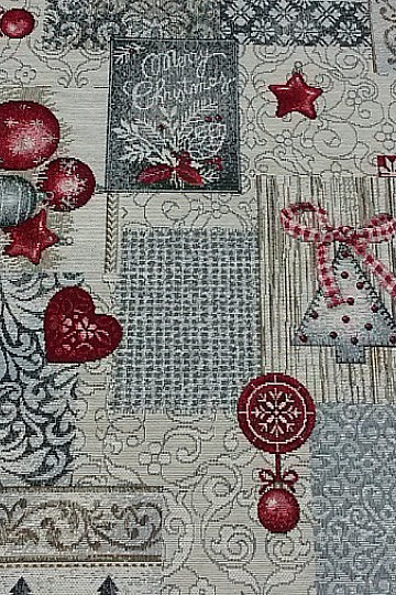 Tapestry tablecloth and scarf MODERN CHRISTMAS