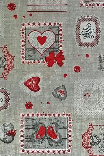 Decorative fabric CARLA red