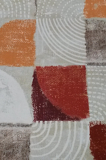 Decorative fabric MOKKA GEO 1 orange