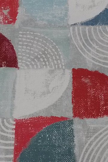 Decorative fabric MOKKA GEO 1 red