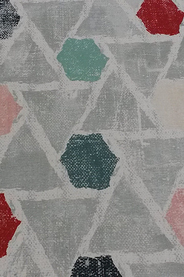 Decorative fabric MOKKA GEO 1 red
