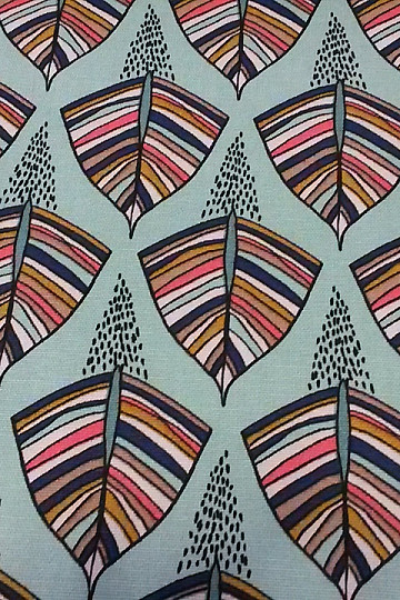 Decorative fabric EKOZI turquoise