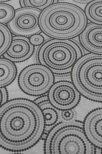 Decorative fabric MANDALA ECO grey
