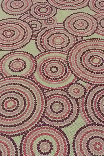 Decorative fabric MANDALA ECO lila