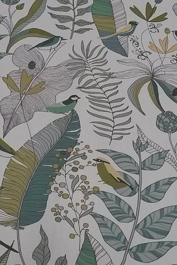 Decorative fabric BORAS green