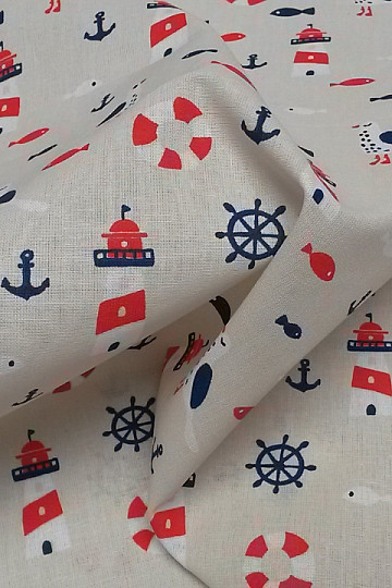 Decorative fabric  LIGHTHOUSES beige