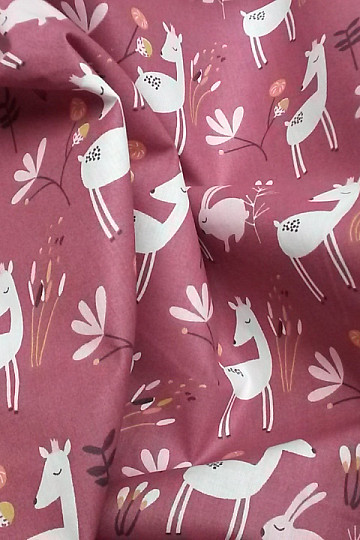 Cotton fabric FAOLA bordo