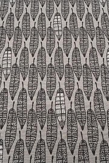 Decorative fabric FEATHER black