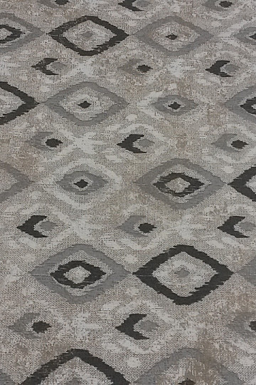 Decorative fabric TULUM ROMBO black-gray