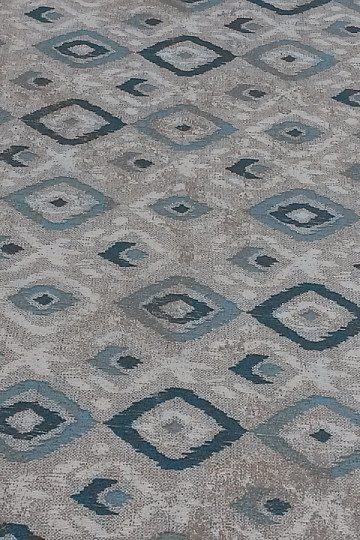 Decorative fabric TULUM ROMBO turquoise
