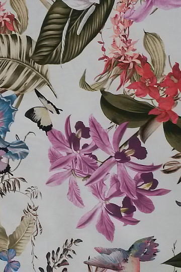 Decorative fabric SOLA white