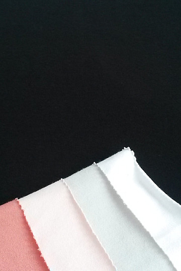 Cotton jersey TEINTURE black