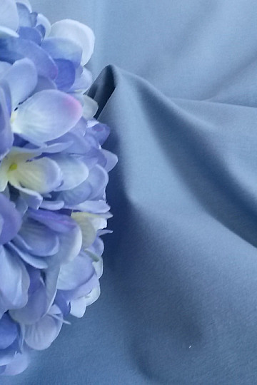 Cotton jersey TEINTURE blue