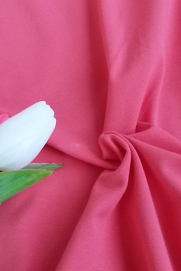 Cotton jersey TEINTURE coral