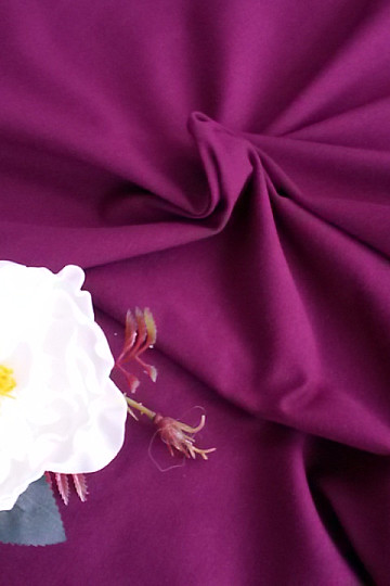 Cotton jersey TEINTURE violet