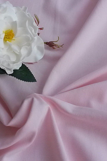 Cotton jersey TEINTURE light pink
