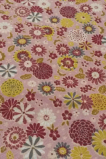 Cotton fabric MISAKI flowers fuchsie