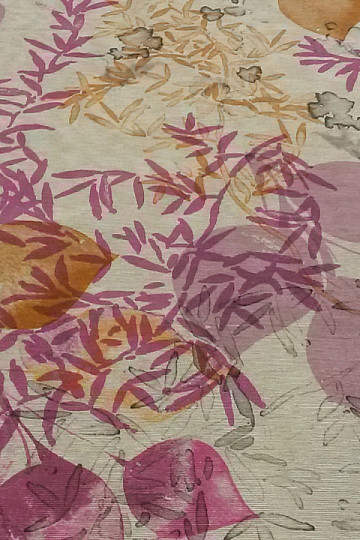 Decorative fabric GAIA leaves 301