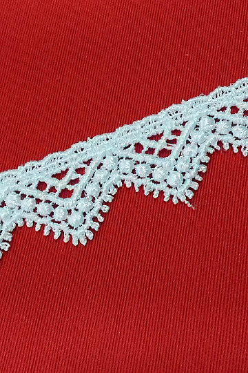 Macrame Lace 5451/0010 3 cm white