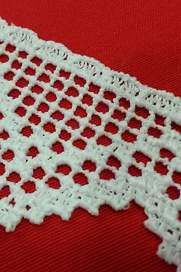 Macrame Lace 5432/0010 5,3 cm white matt