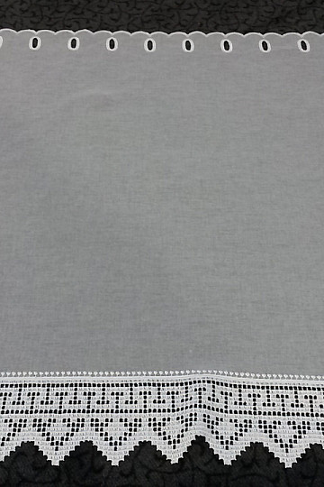 Brise-bise woven curtain 81864 white
