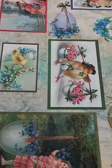 Decorative fabric of VICTORIAN EASTER