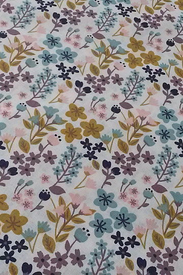 Cotton fabric FLOWERS MILA