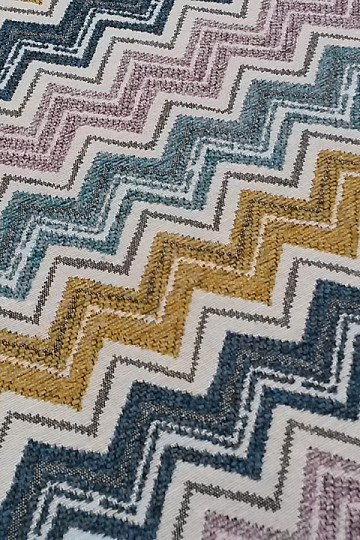 Upholstery Fabric  LUSA zik zak mustard