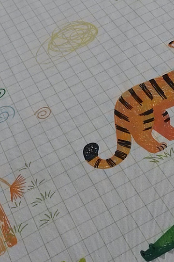 Children decorative fabric ZOO cartoon