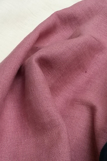Linen fabric VERONE uni purple