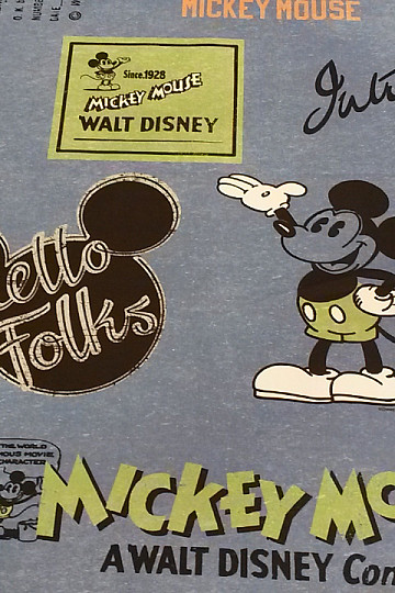 Children decorative fabric MICKEY MOUSE  blue