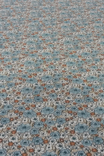 Cotton fabric KALMIA blue