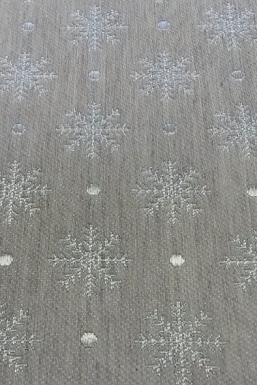 Christmas decorative fabric for tablecloths Flake gray 081 width 280