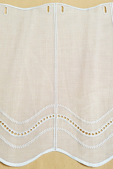 Modern woven Curtain V52 white