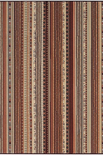 Modern exclusive carpet ETNO NOBLES red strip
