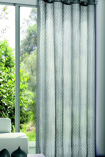 Light decorative curtain OTTO anthracite 135x245