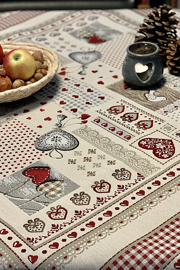 Tapestry tablecloth and scarf HEART OF NATURE