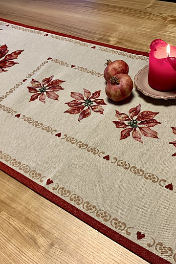 Tapestry tablecloth CHRISTMAS ROSES