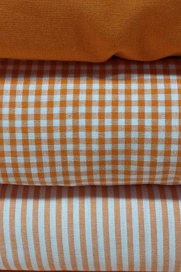 Decorative fabric oragne stripe 5mm