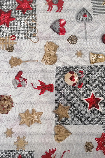 Decorative fabric NEVADA red