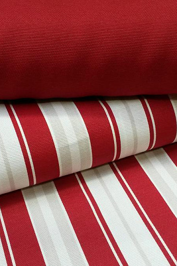 Decorative fabric Stripe red
