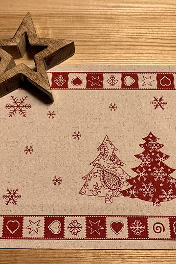 Table setting Christmas TREE